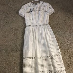 NWTO Bebe White Eyelet Dress